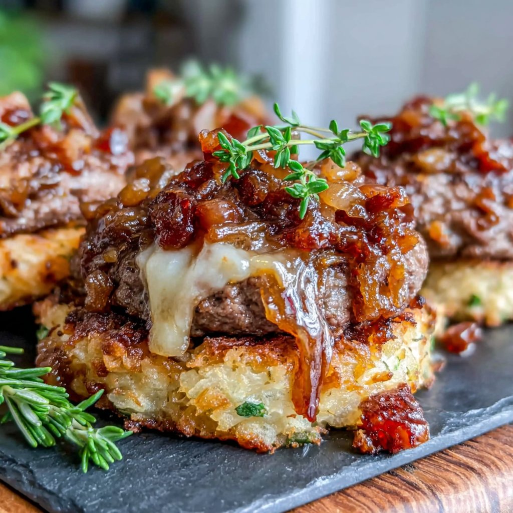 Gourmet Cheese-Stuffed Hamburgers