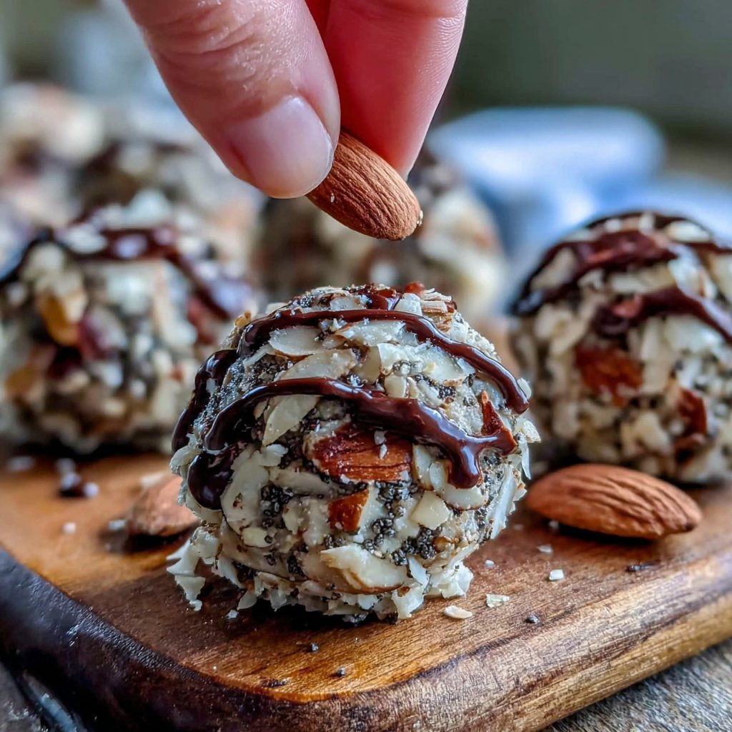 Chia-Almond Energy Truffles