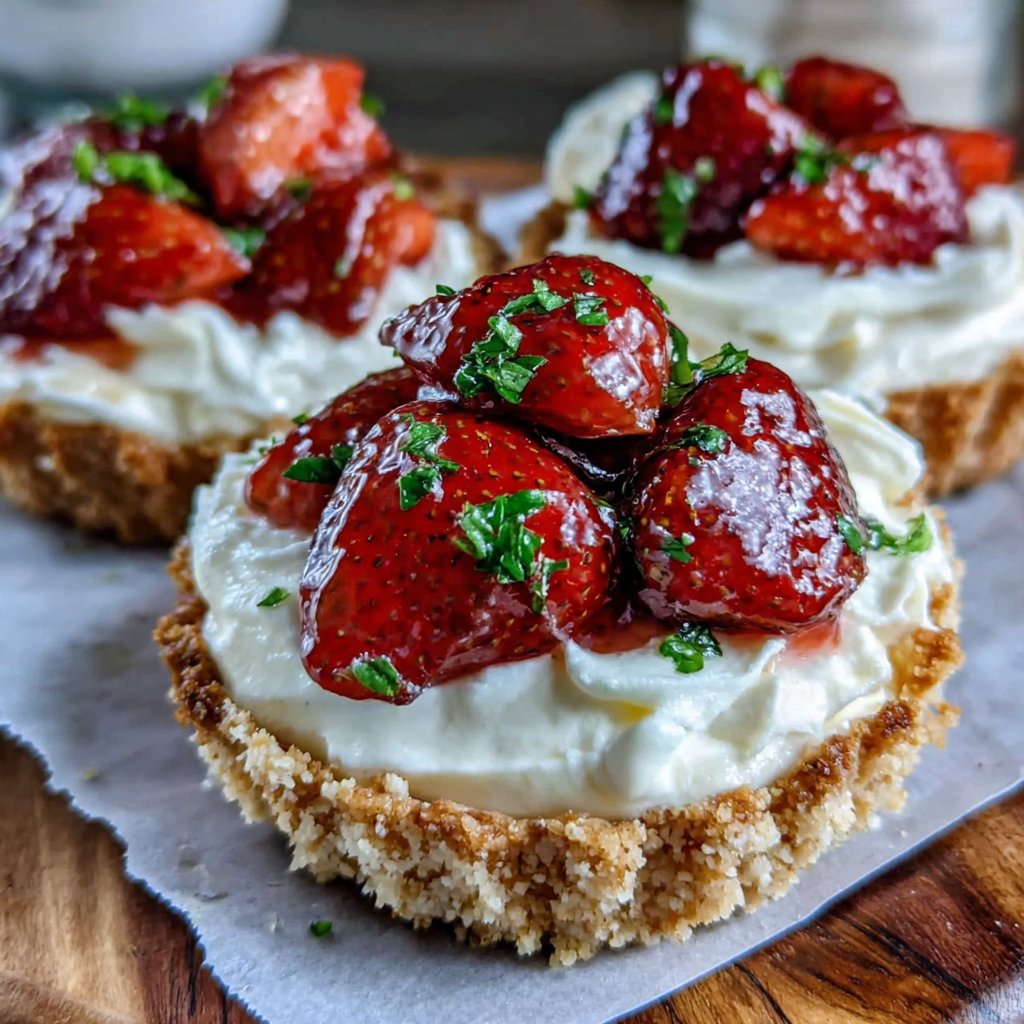 Strawberry Whipped Cream Tarts