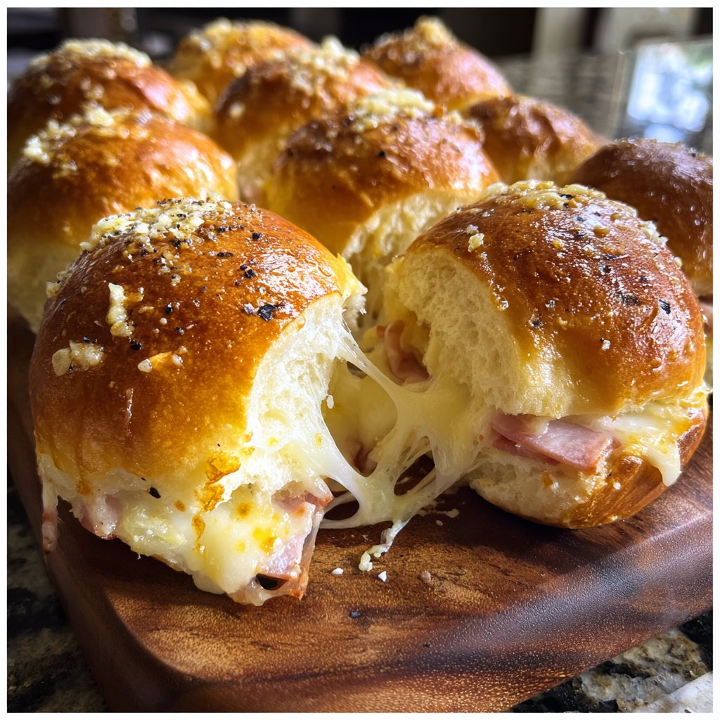 Baked Ham & Cheese Sliders