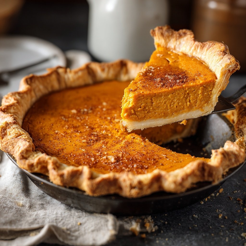 Festive Spiced Pumpkin Pie