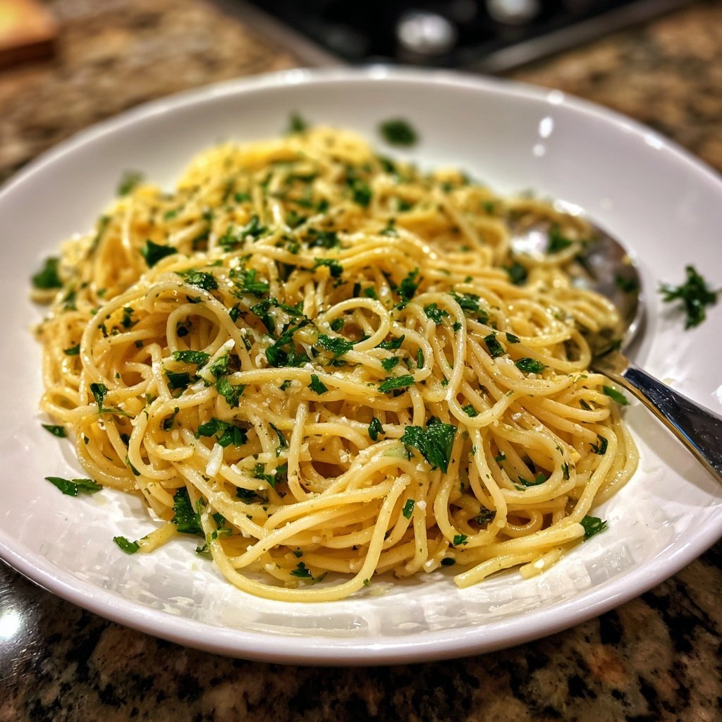 Quick Garlic Butter Pasta