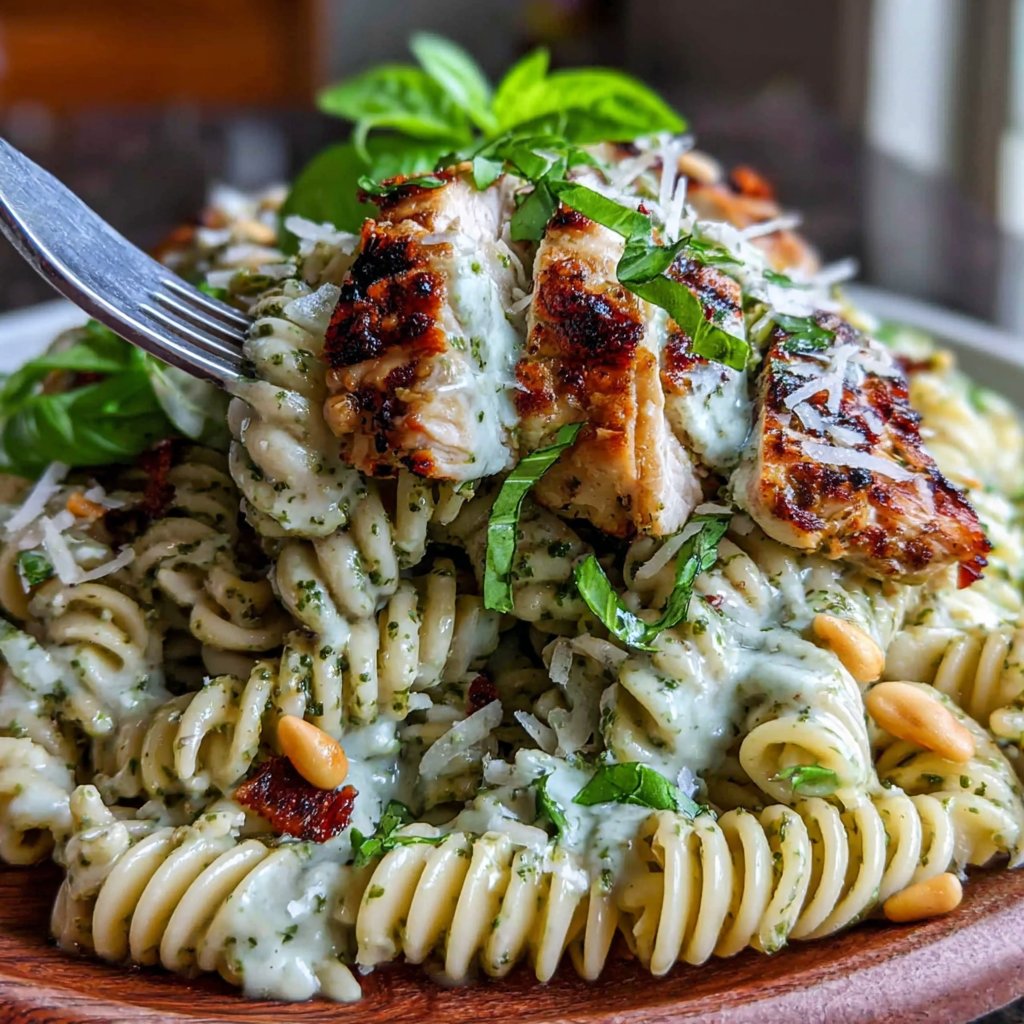Creamy Pesto Chicken Pasta