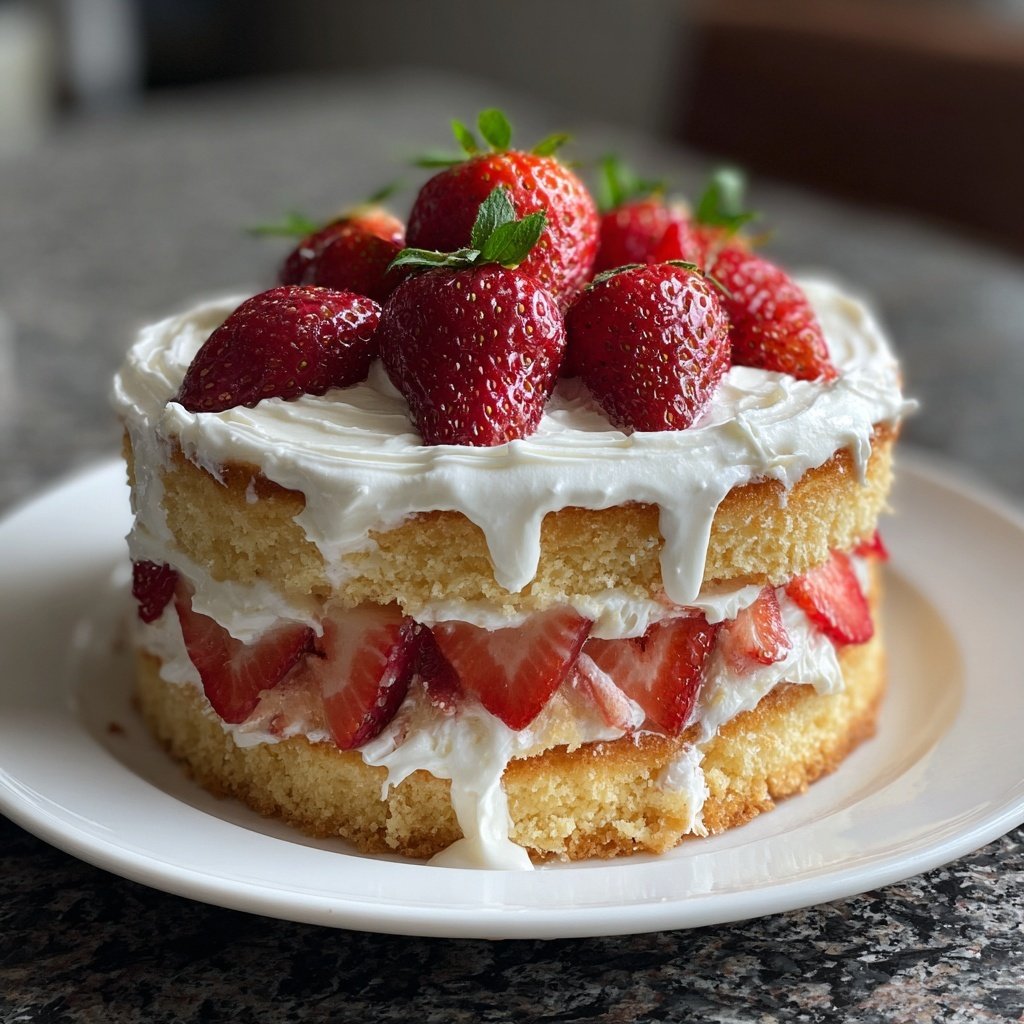 Dessert Vanilla Sponge Cake