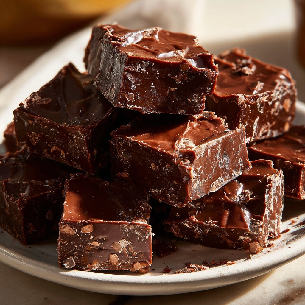 Creamy Chocolate Fudge Squares